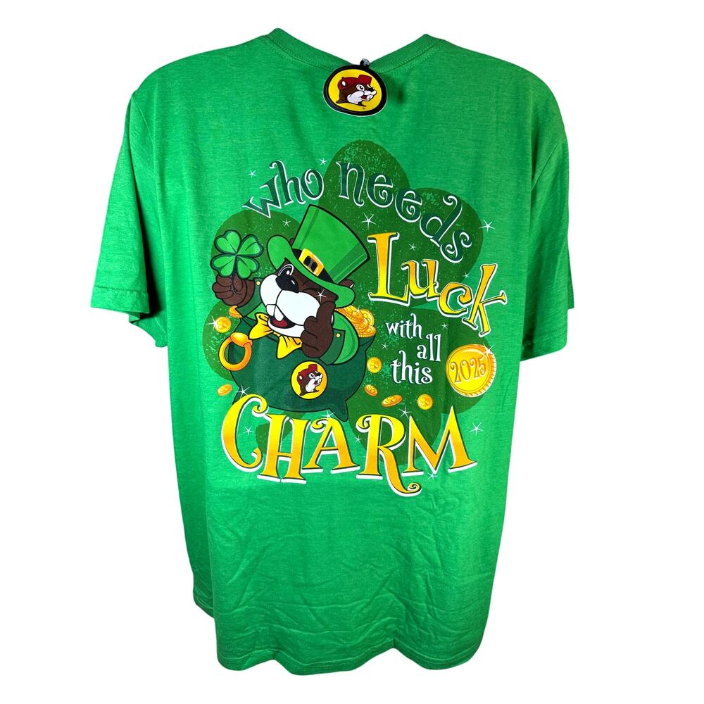 Buc-ee’s Who Needs Luck With All This Charm Full Size 2XL Fan